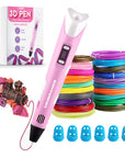 3D Pen Starter Pack - Filamento 10 colori