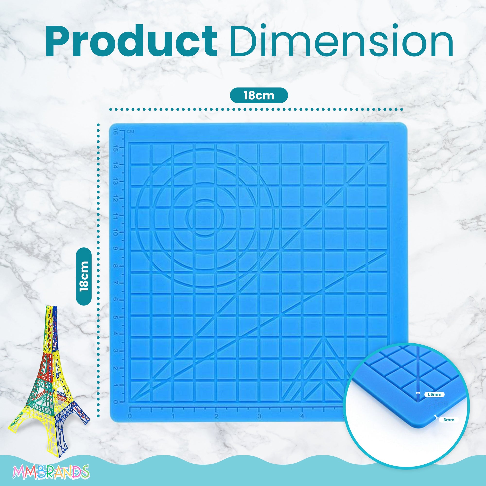 3D-kynän piirustusmatto