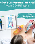 3D Pen Drawing Book XXL - 40 Templates - incl. tracing sheet