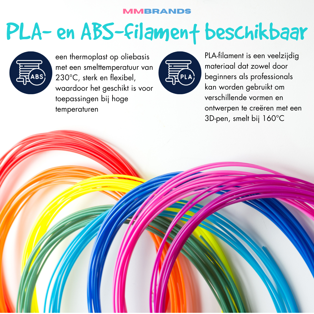 Filamentin täyttö - 100 m - 10 väriä